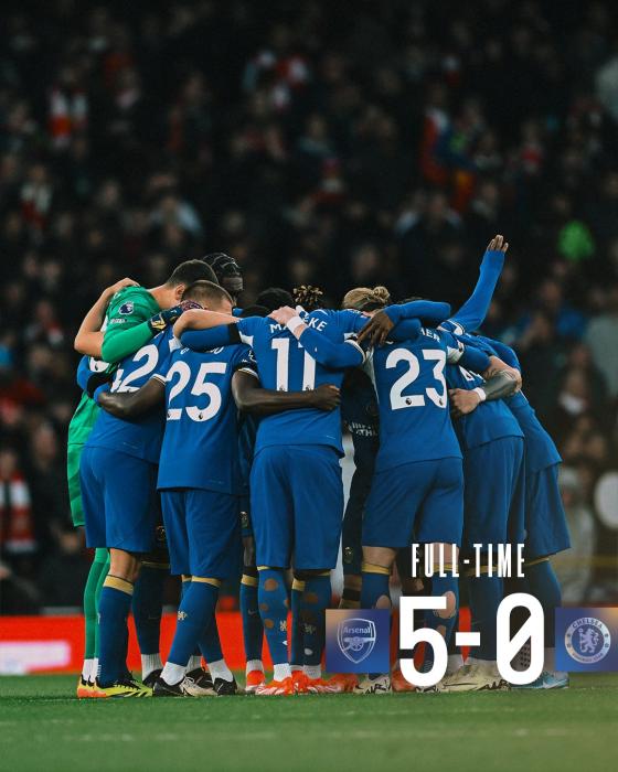 伦敦德比阿森纳5-0击败切尔西，英超冠军竞争白