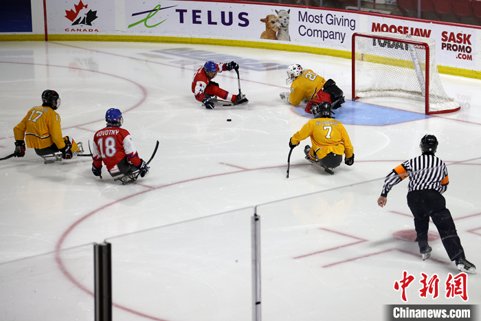 加拿大穆斯乔市残奥冰球世锦赛A组铜牌战：中国