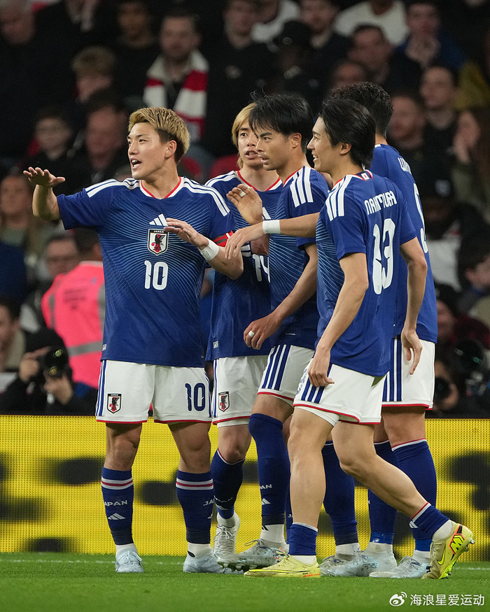 日本队温布利球场爆冷击败英格兰创亚洲新纪录