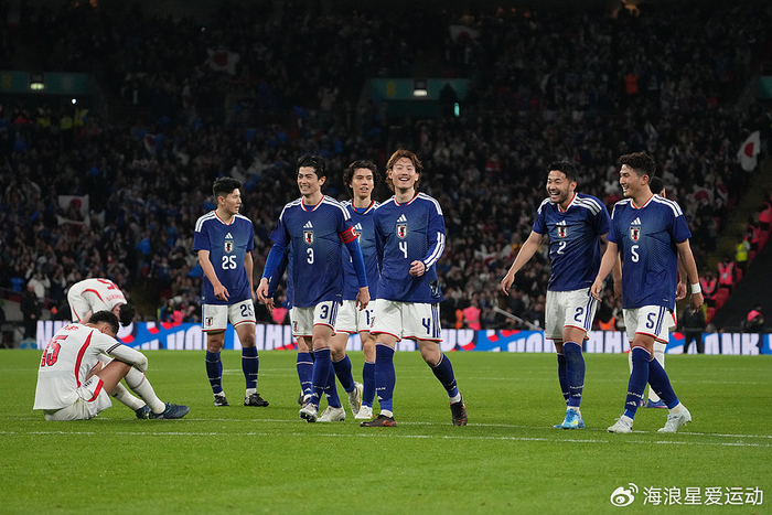 日本队温布利球场爆冷击败英格兰创亚洲新纪录